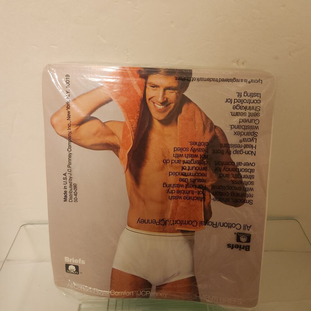 Vintage JC Penny All cotton Briefs Open Pack 2 Pair